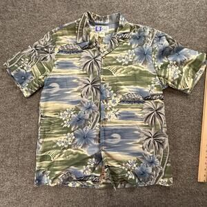 Vintage RJC Mens Medium Hawaiian Shirt 100% Cotton Made in Hawaii #139